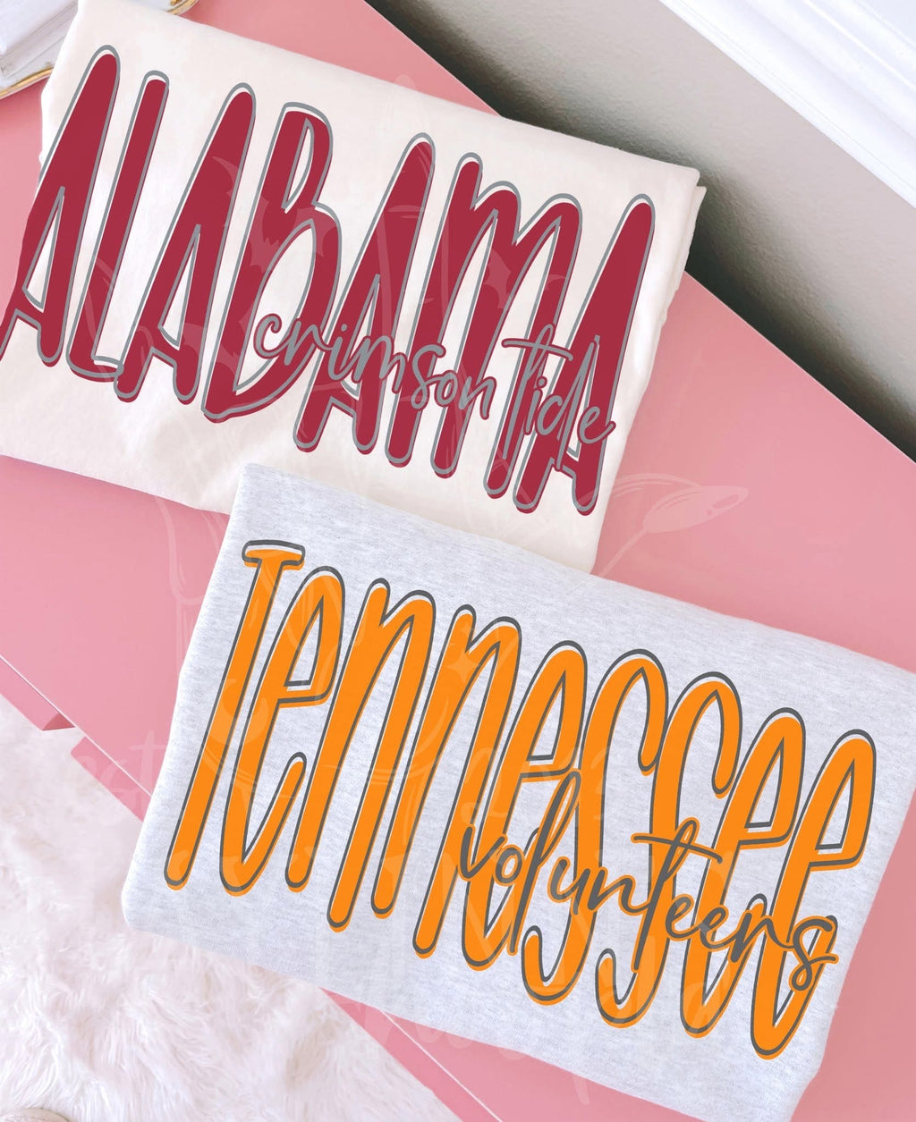 Stacked CUSTOM letters - colored (please specify colors)
