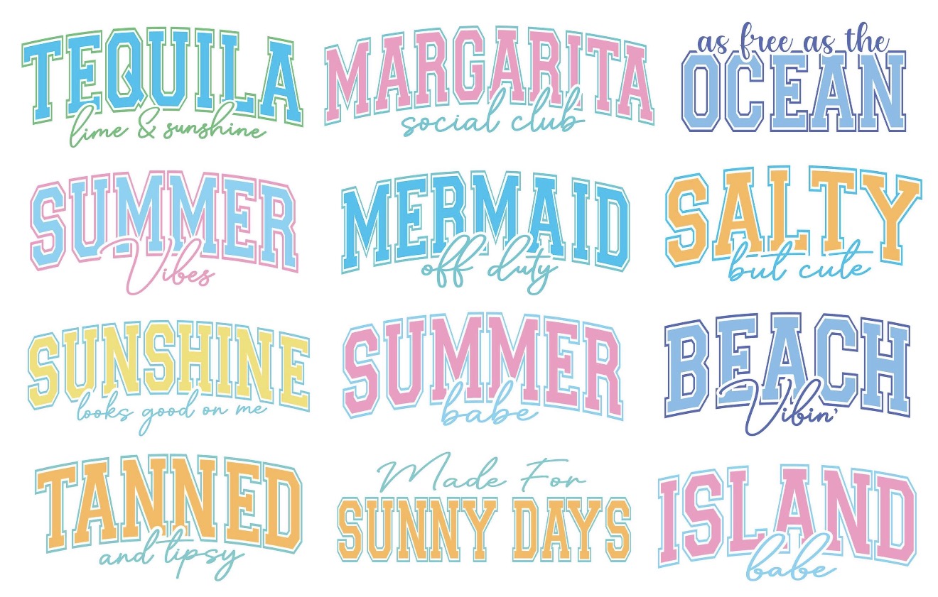 Retro Summer tee (choose design)