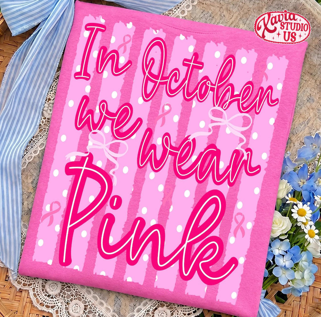 In October we wear pink