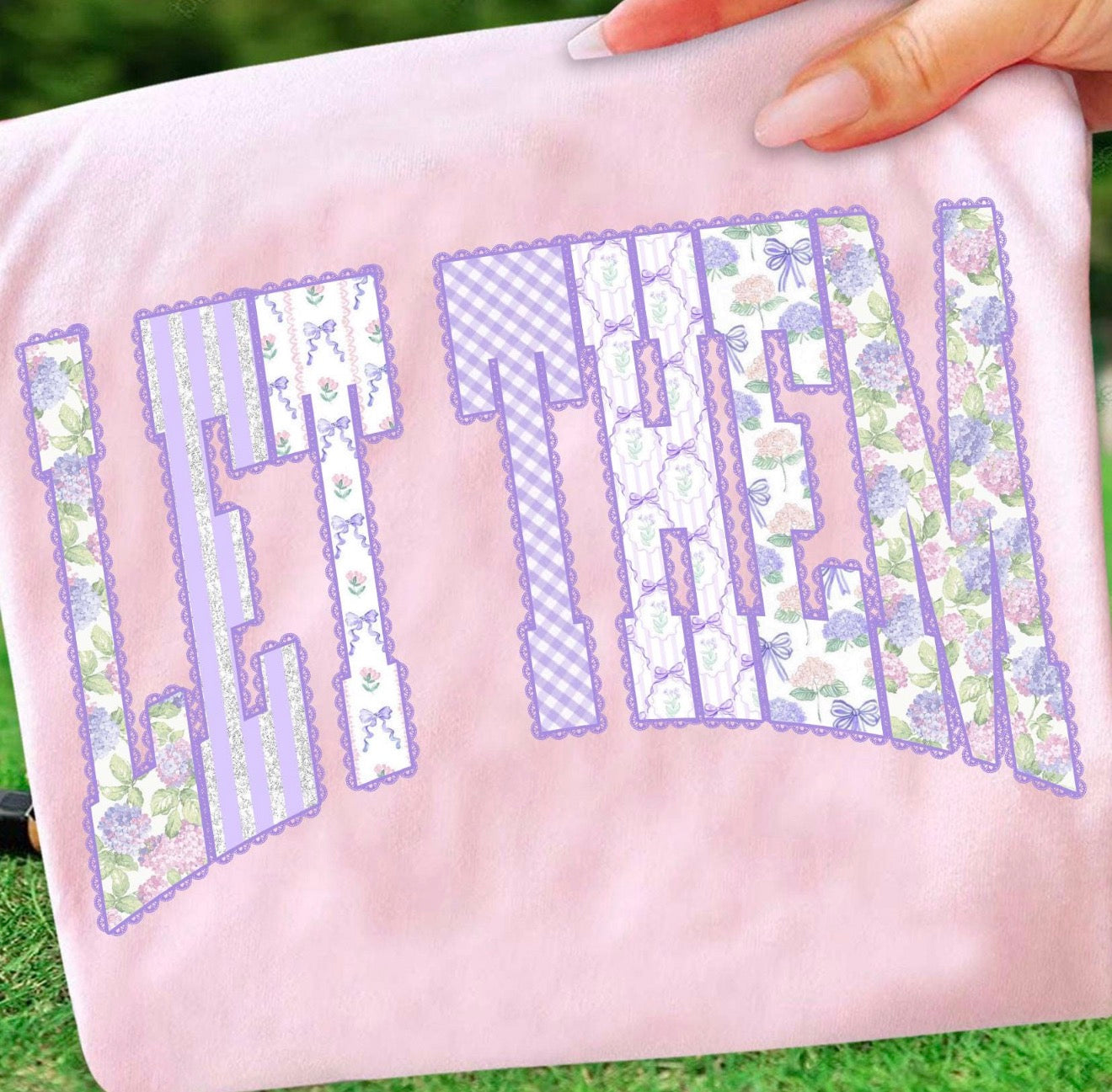 LET THEM- purple spring
