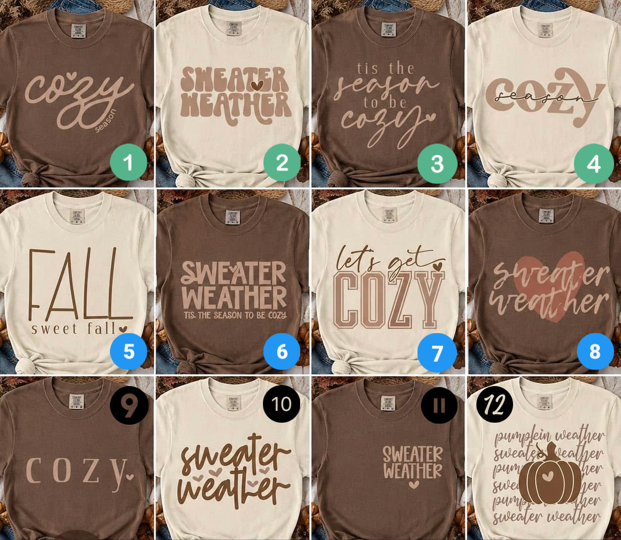 FALL Bundle - choose the number