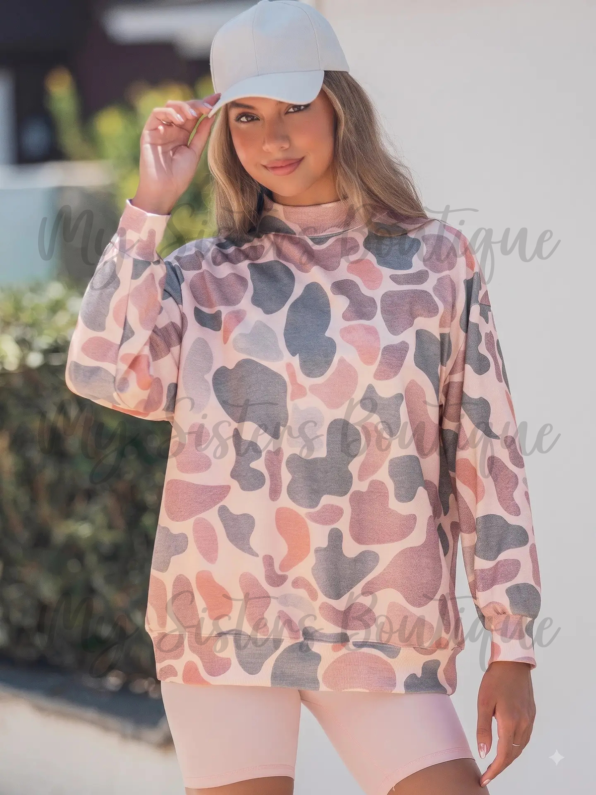 Pink Camo Sweatshirt